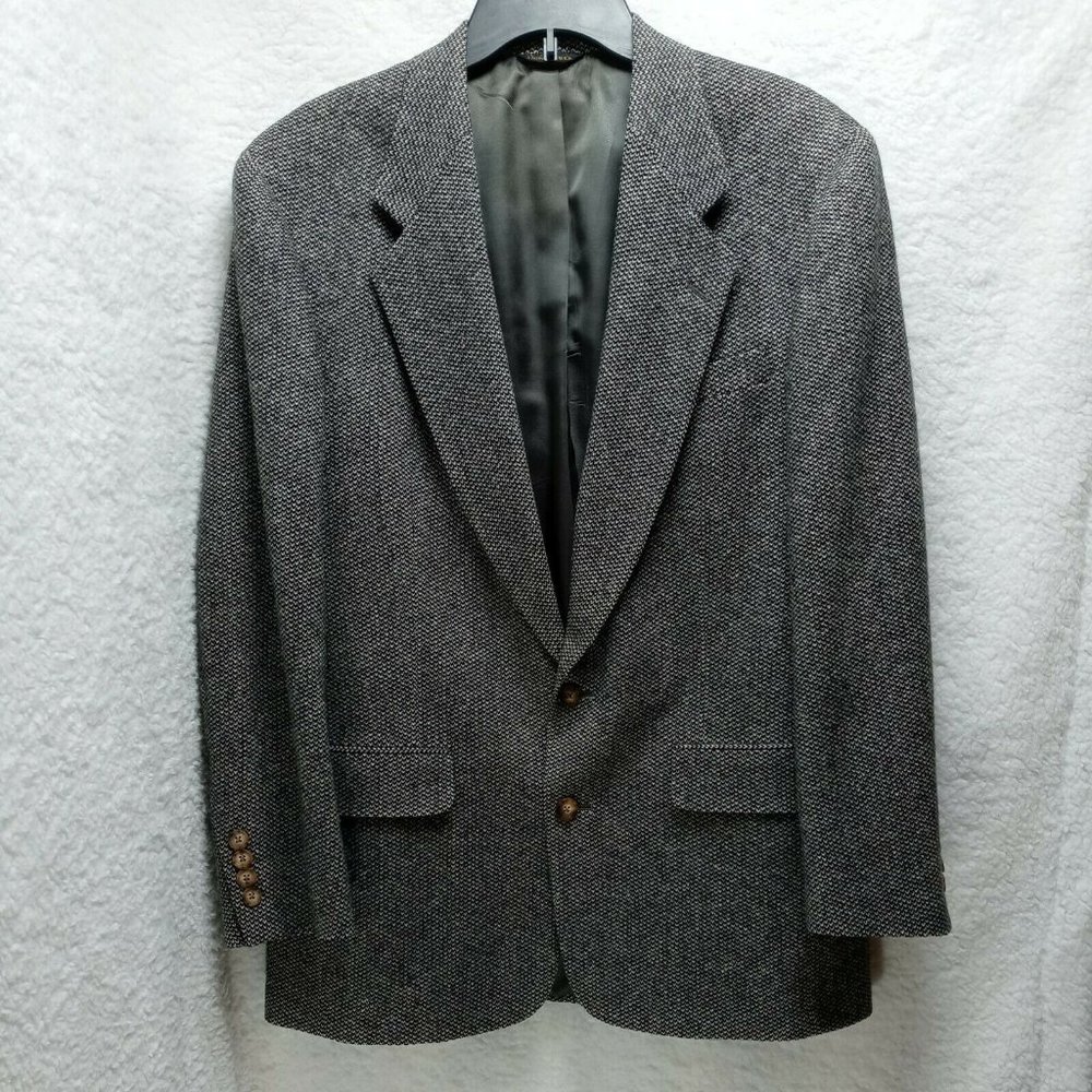 AUSTIN REED pure virgin Wool grey Blazer Jacket Sz 40R